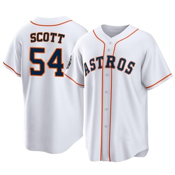 Tayler Scott Youth Replica Houston Astros White 2022 World Series Home Jersey