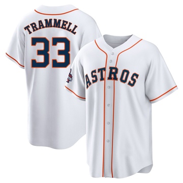 Taylor Trammell Men's Replica Houston Astros White 2022 World Series Champions Home Jersey