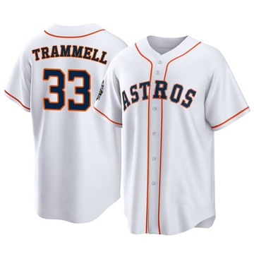 Taylor Trammell Men's Replica Houston Astros White 2022 World Series Home Jersey