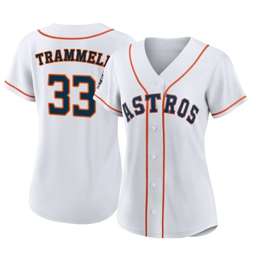 Taylor Trammell Women's Authentic Houston Astros White 2022 World Series Home Jersey