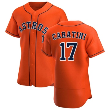 Victor Caratini Men's Authentic Houston Astros Orange Alternate Jersey