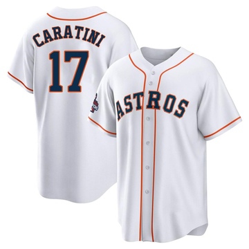 Victor Caratini Men's Replica Houston Astros White 2022 World Series Champions Home Jersey