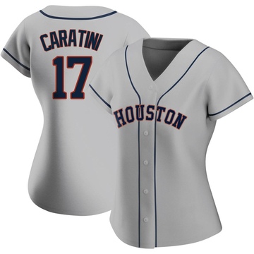 Victor Caratini Women's Authentic Houston Astros Gray Road 2020 Jersey