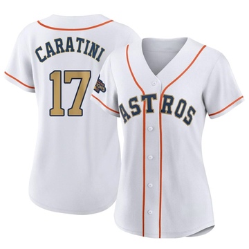 Victor Caratini Women's Replica Houston Astros Gold White 2023 Collection Jersey