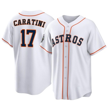 Victor Caratini Youth Replica Houston Astros White 2022 World Series Home Jersey