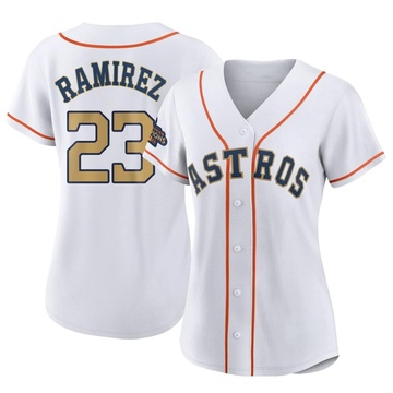 Yeuris Ramirez Women's Replica Houston Astros Gold White 2023 Collection Jersey