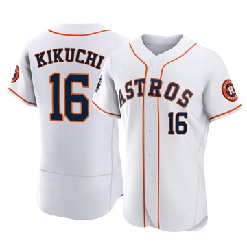 Yusei Kikuchi Men's Authentic Houston Astros White 2022 World Series Home Jersey