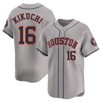 Yusei Kikuchi Men's Limited Houston Astros Gray Away Jersey