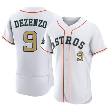 Zach Dezenzo Men's Authentic Houston Astros Gold White 2023 Collection Jersey