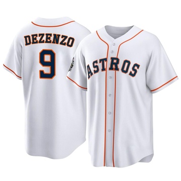 Zach Dezenzo Men's Replica Houston Astros White 2022 World Series Home Jersey